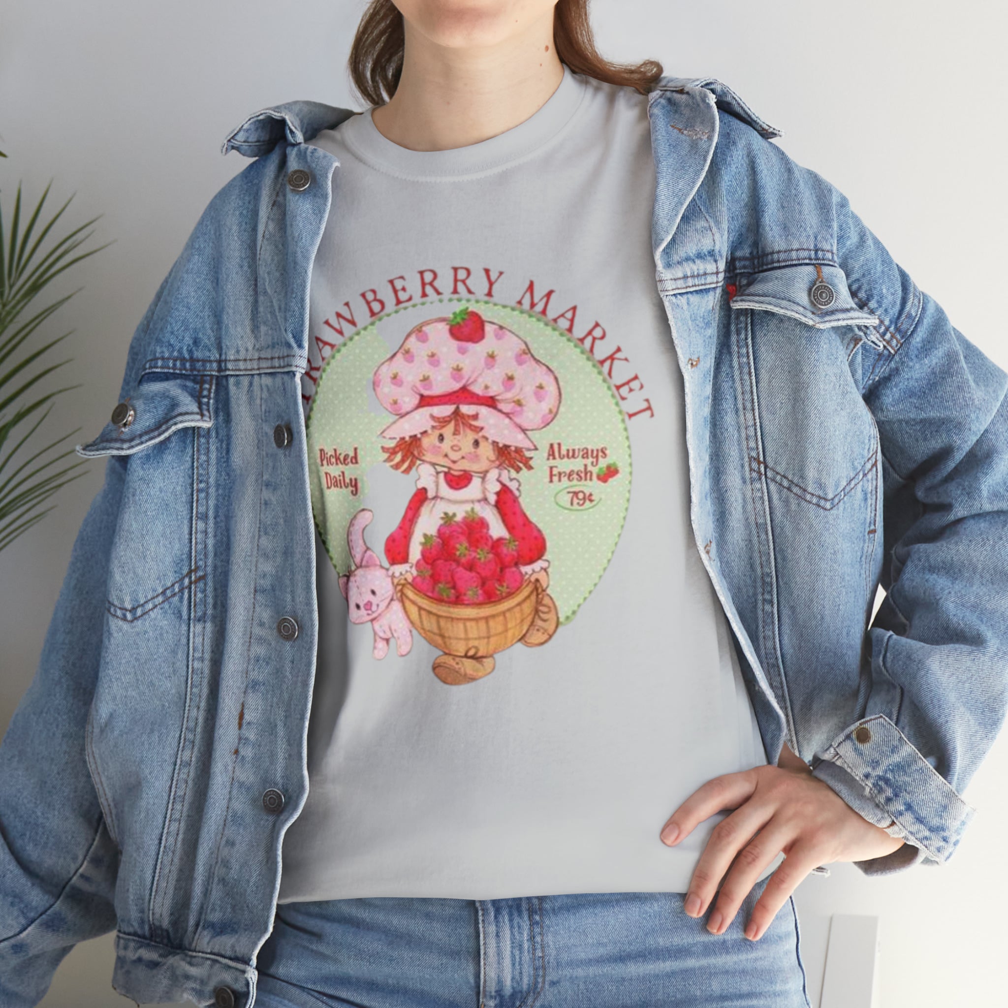 Strawberry Shortcake-  Unisex Heavy Cotton T-Shirt - Creations by Chris and Carlos